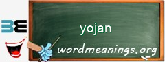 WordMeaning blackboard for yojan